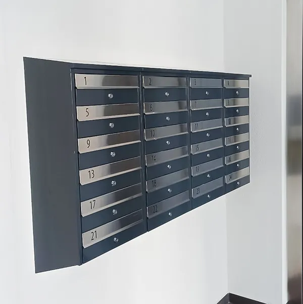 Piktograma - antracito spalvos pašto dėžutė PD91